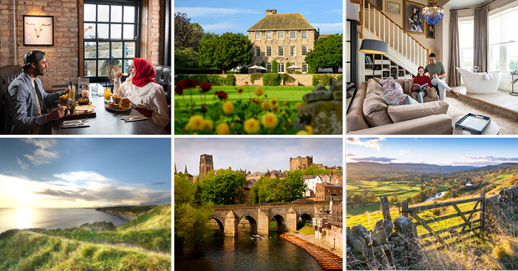 different accommodation, activities and landscapes in County Durham.